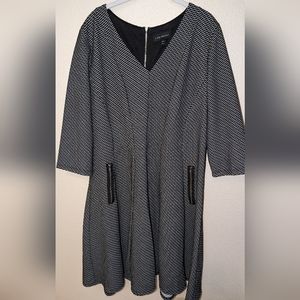 LANE BRYANT zipper detail midi dress 18/20